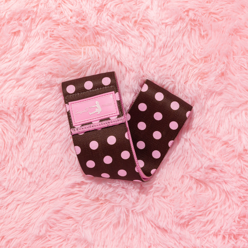 BROWN POLKA DOT GLUTE BAND