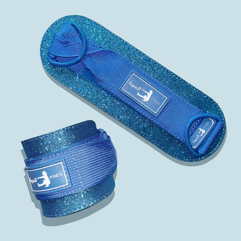 BLUE SPARKLE ANKLE STRAP