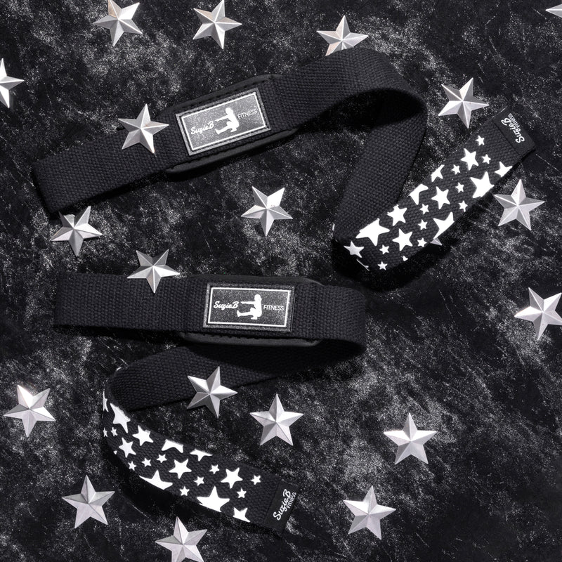 BLACK STAR LIFTING STRAPS