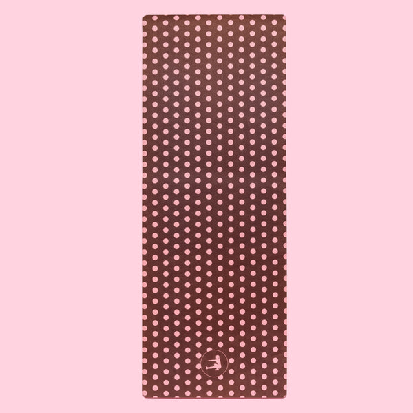 BROWN POLKA DOT WORKOUT MAT