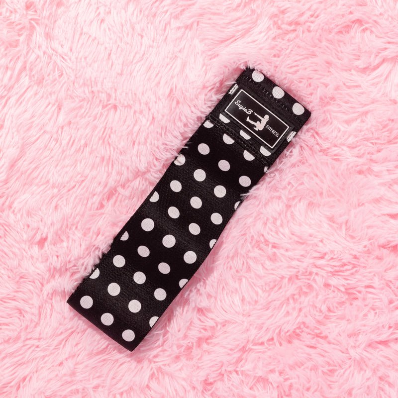BLACK POLKA DOT GLUTE BAND