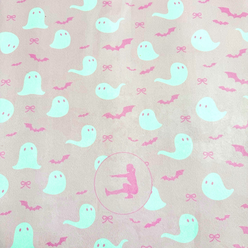Pink Ghost Gym Mat
