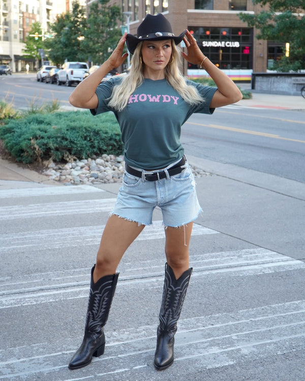 Green Howdy Tee