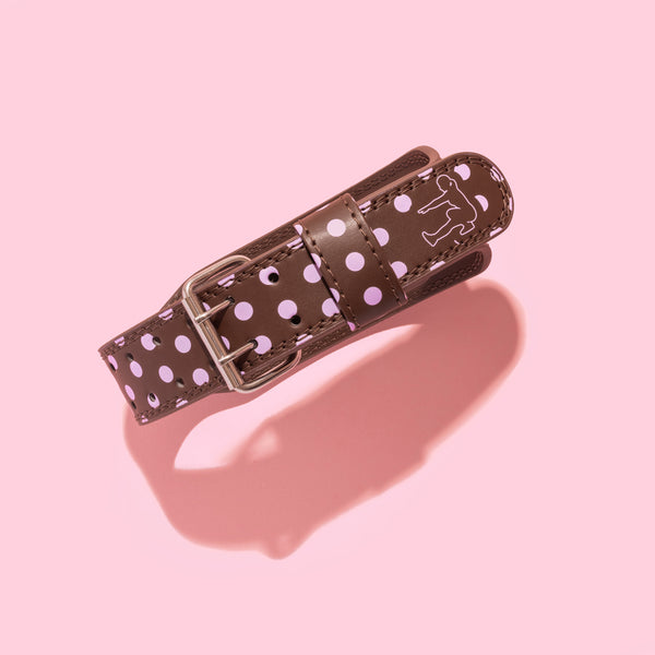 BROWN POLKA DOT LIFTING BELT