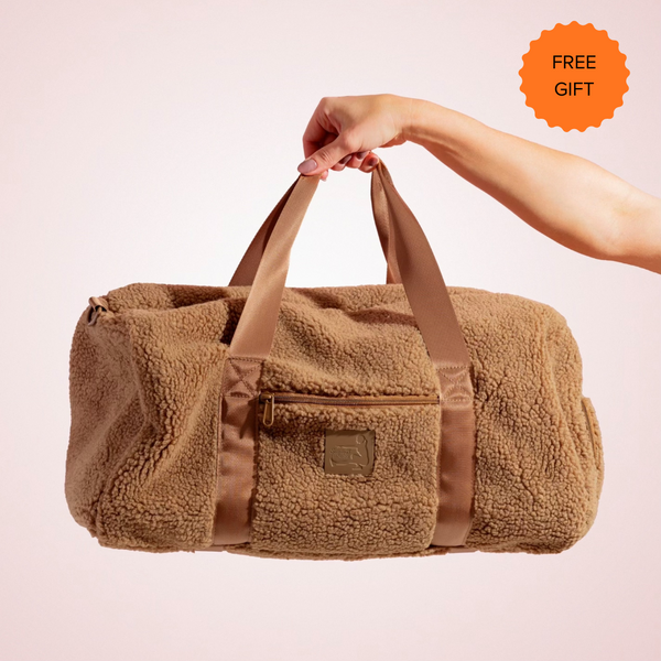 BROWN SHERPA DUFFLE BAG