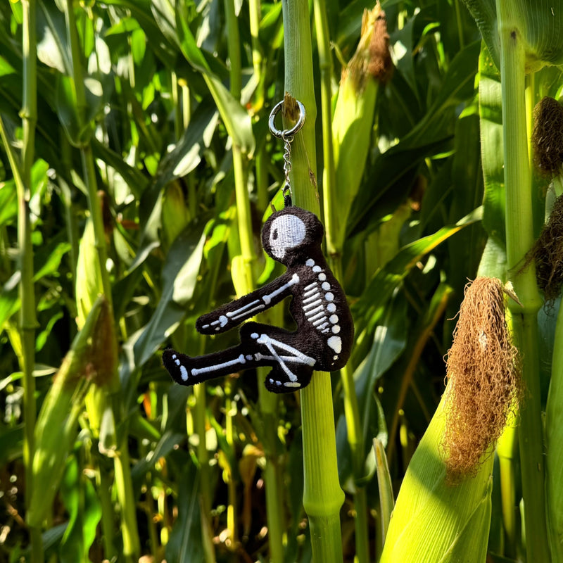 Skeleton Pistol Squat Keychain
