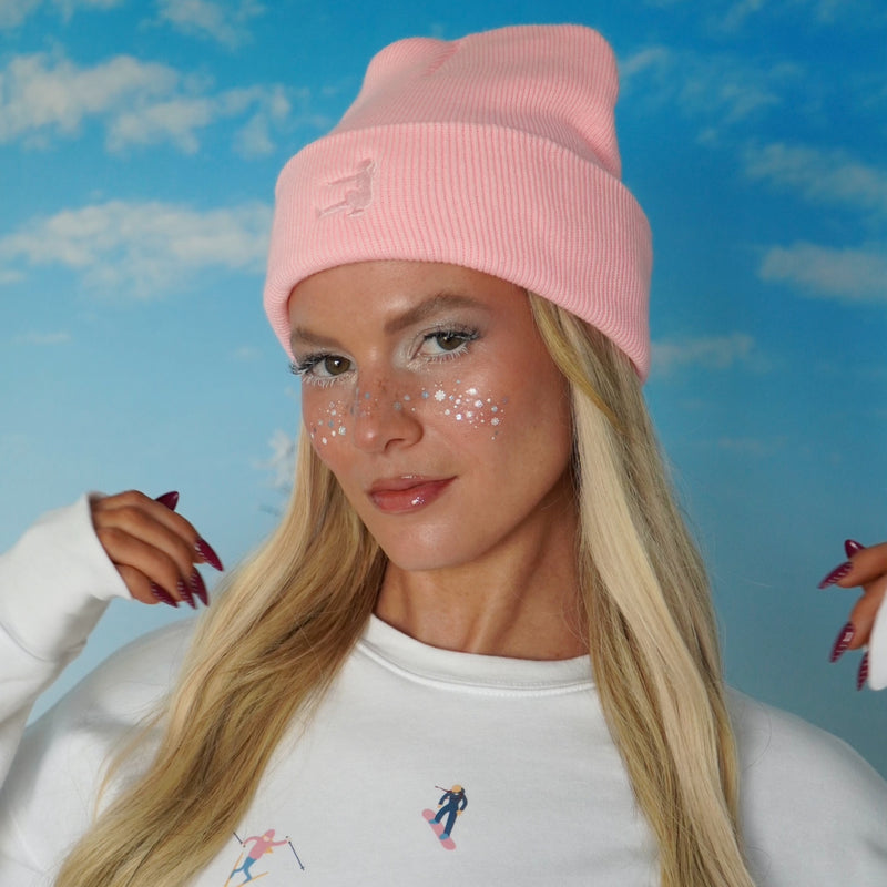 BUBBLEGUM PINK BEANIE