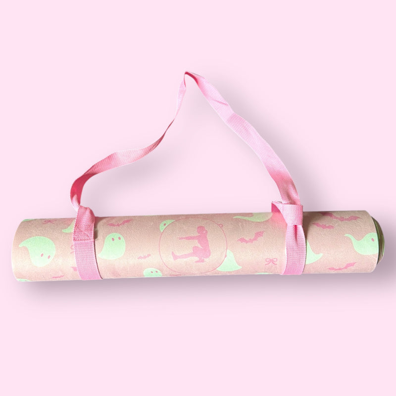 Pink Ghost Gym Mat