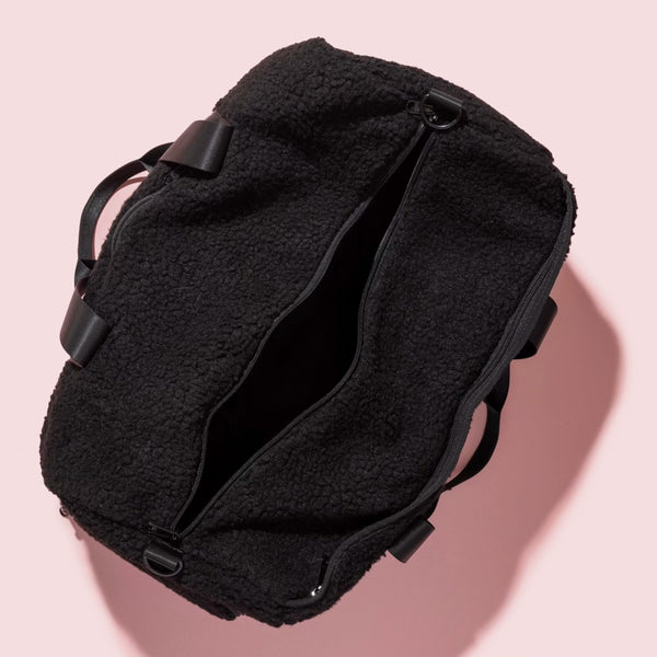 BLACK SHERPA DUFFLE BAG