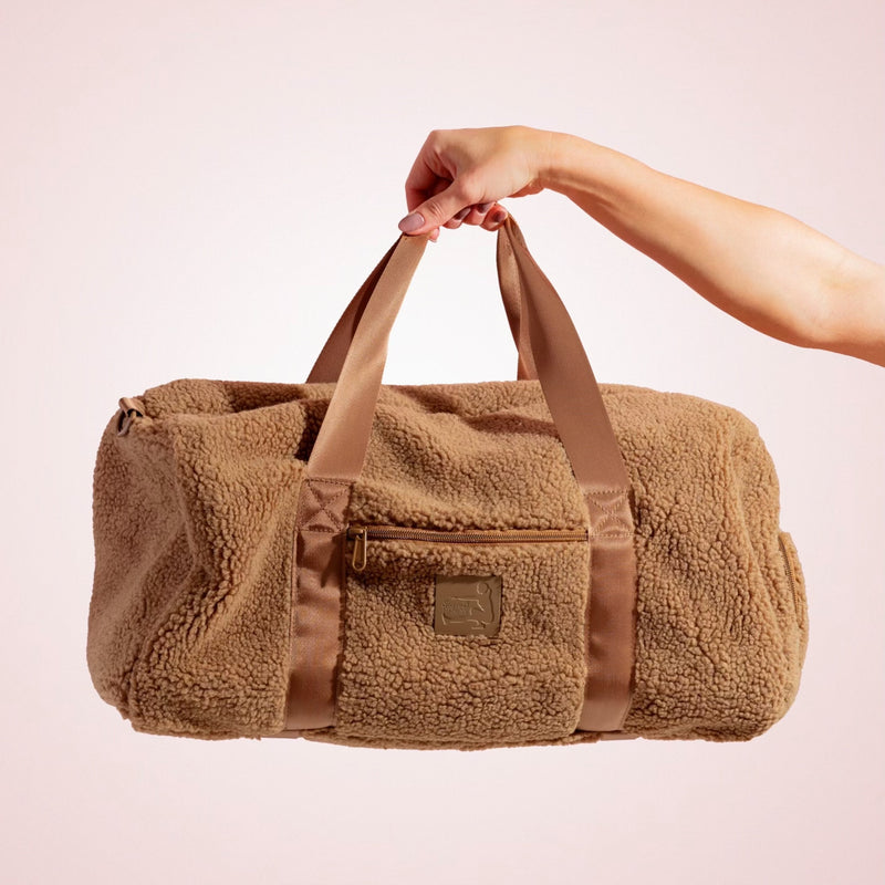 BROWN SHERPA DUFFLE BAG