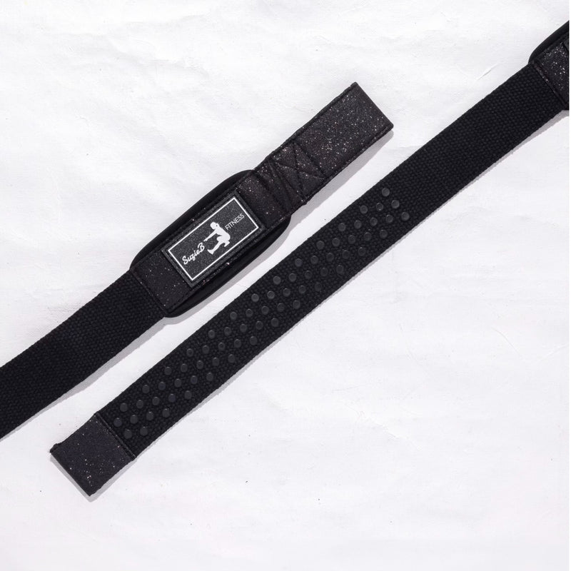 BLACK SPARKLE LIFTING STRAPS