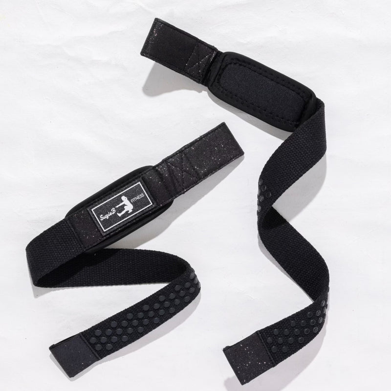 BLACK SPARKLE LIFTING STRAPS