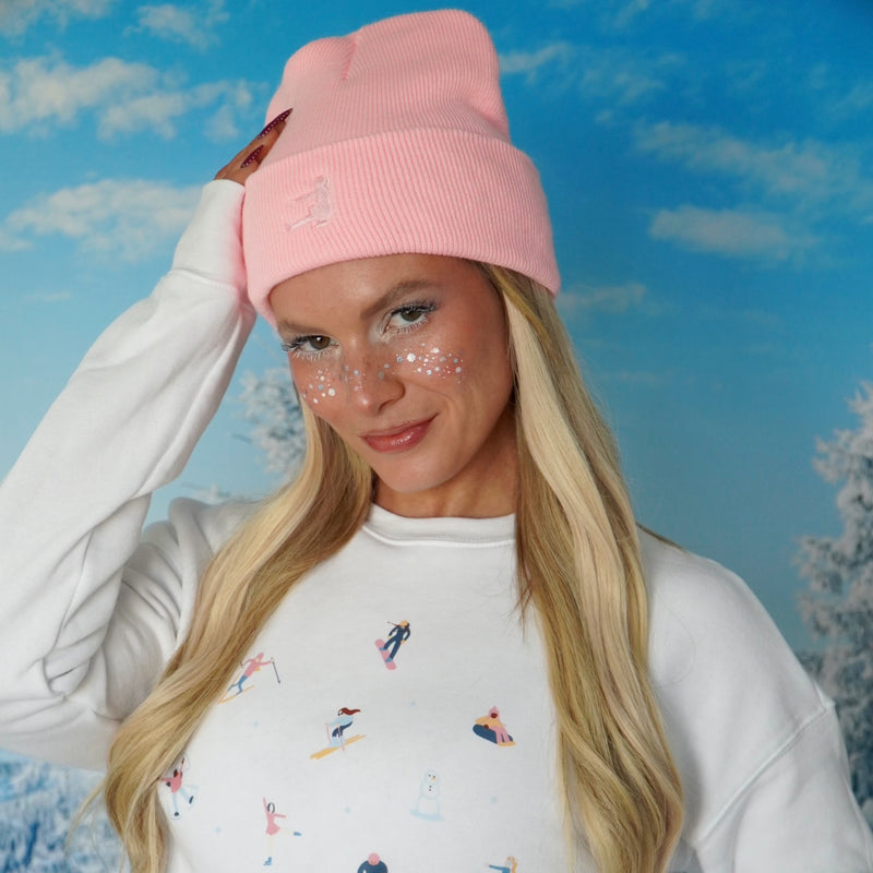 BUBBLEGUM PINK BEANIE