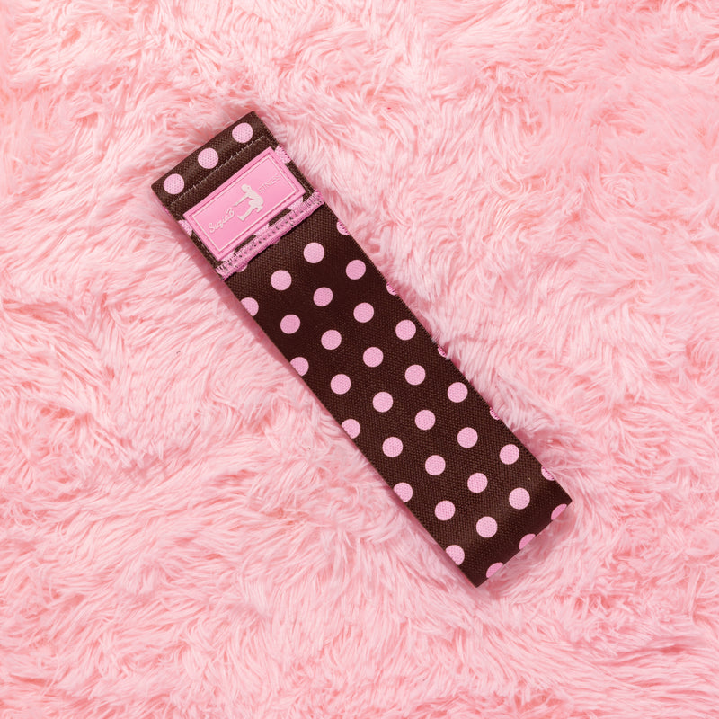 BROWN POLKA DOT GLUTE BAND