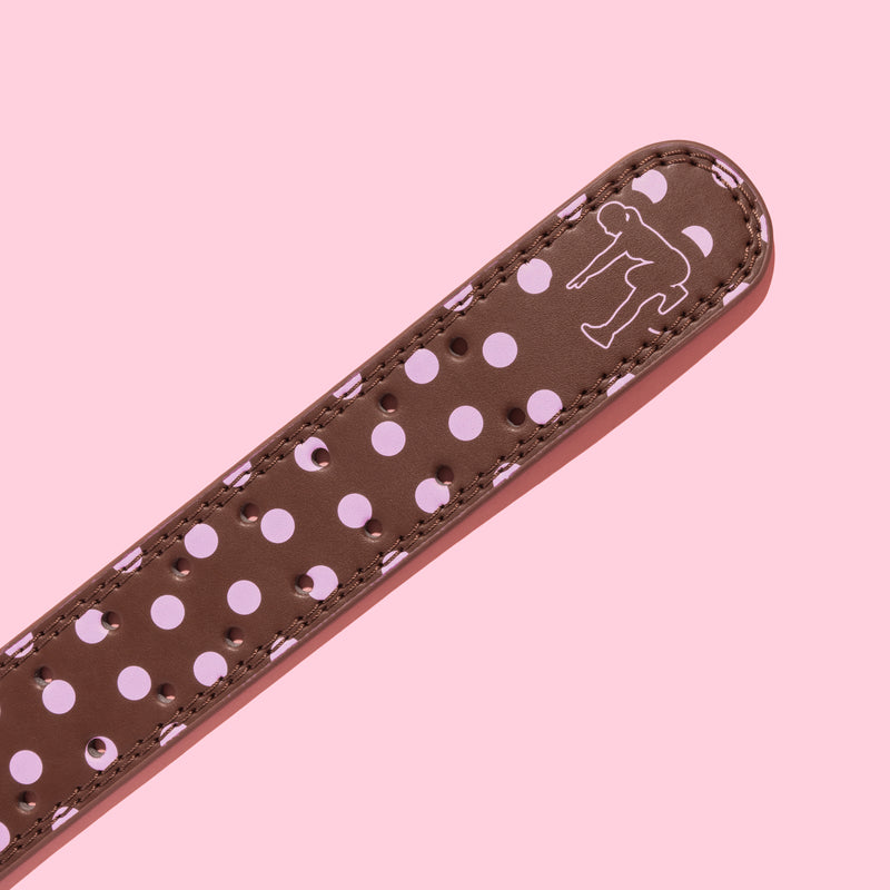 BROWN POLKA DOT LIFTING BELT