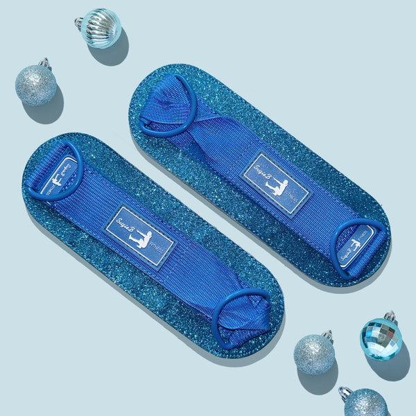 BLUE SPARKLE ANKLE STRAP