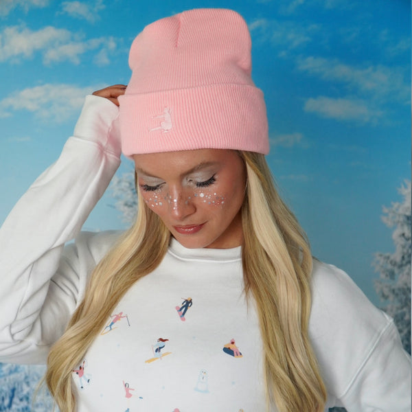 BUBBLEGUM PINK BEANIE