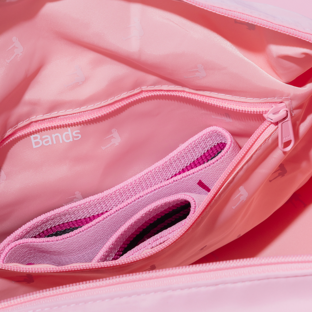BOW PINK DUFFLE BAG – SuzieB Fitness