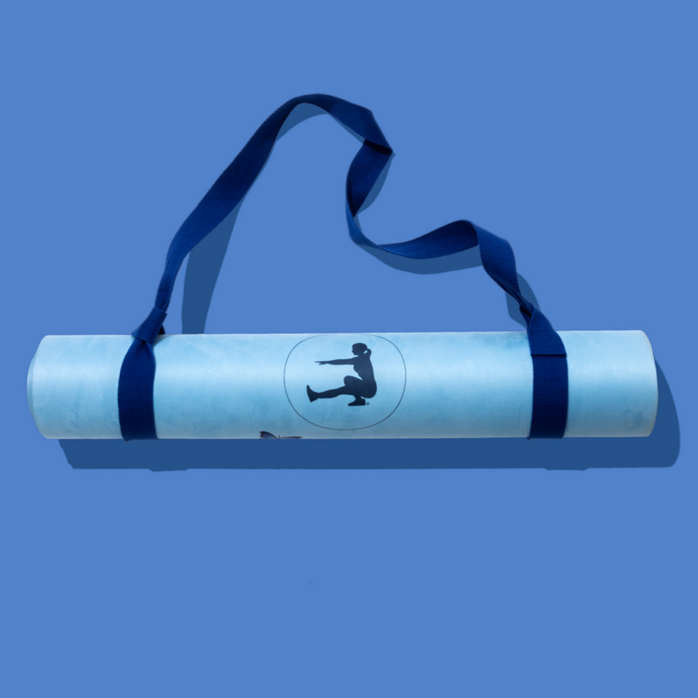 BLUE BUTTERFLY WORKOUT MAT – SuzieB Fitness