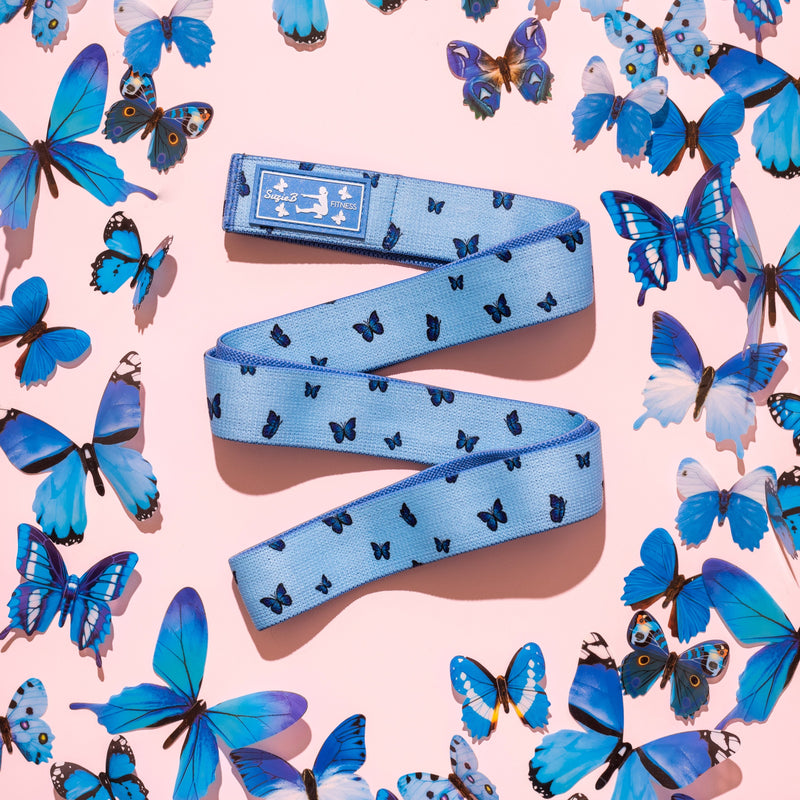 blue louis vuitton wallpaper with butterflies
