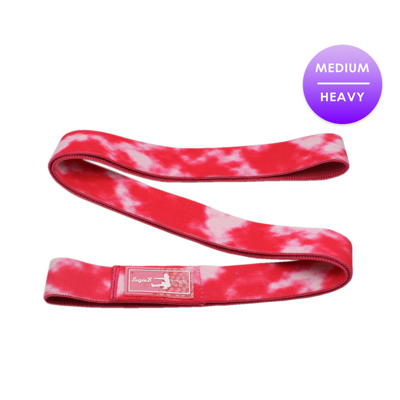 Affordable Dark Pink Tie Dye Long Band - SuzieB Fitness