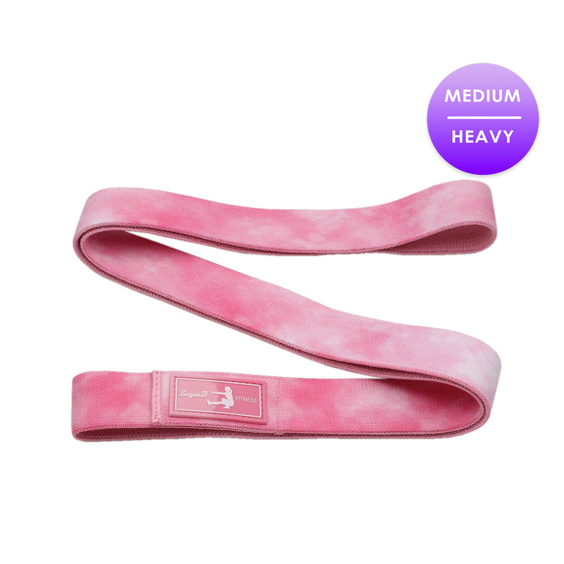 Best Light Pink Tie Dye Long Band - SuzieB Fitness